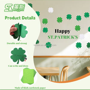 Tableau d'affichage décoratif en forme de trèfle irlandais prédécoupé - Product Image 4