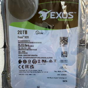 ST20000NM007D Exos X20 20tb 7200rpm Sata-6gbps 256mb Buffer 512e/4kn 3.5inch Enterprise Hard Disk Drive 20t Hard Disk - Product Image 1
