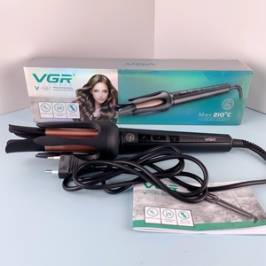 เครื่องม้วนผมอัตโนมัติ Vgr V-581 ดีไซน์ใหม่ เคลือบเซรามิก สำหรับมืออาชีพ สำหรับผู้หญิง - Product Image 3
