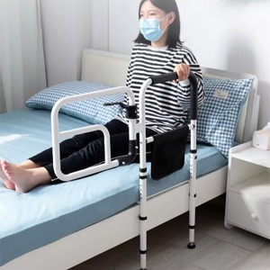 Bed Rails for Elderly Adults Safety, Bedside Assist Grab Bars Height Adjustable Storage Pocket Fall Prevention Guard - Product Image 2