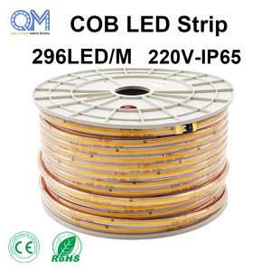 Bande LED COB sans pilote 220V, étanche IP65 pour extérieur, ruban lumineux flexible, bandes LED 110V, 3000K 4000K 6000K - Product Image 1
