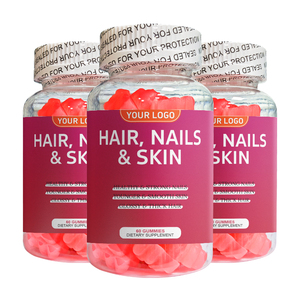 Gommose di <span class=keywords><strong>Collagene</strong></span> e Biotina per Capelli, Pelle e Unghie, Integratore per Schiarire la Pelle e Rinforzarla, Senza Zucchero, Personalizzabile in Grandi Quantità - Product Image 1