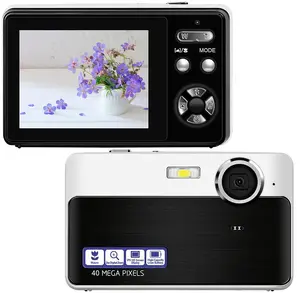 디지털 카메라, 40MP 1080P 충전식 포켓 여행 카메라 매크로 기능, 16X 디지털 줌