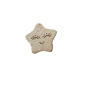 Legno <span class=keywords><strong>di</strong></span> <span class=keywords><strong>faggio</strong></span> grezzo levigato con motivo a foglia, per dentizione, per uso alimentare, fatto a mano, materiale artigianale fai da te per baby shower, all'ingrosso - Product Image 4