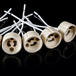 Bases de Lámpara de Cerámica Resistentes a Altas Temperaturas, Accesorios SKD de Fábrica, G5.3 MR16 GU10 LED, Focos de Tornillo de 10 cm, CA 85-165 V - Product Image 3