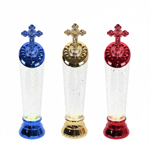 11" LED Cross-Tornado Water Lamp 30 PCS/Carton Elegant <b>Decorative</b> <b>Lighting</b> - Product Image 2