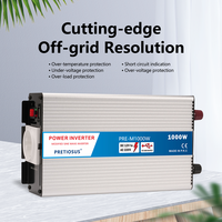Onduleur Pretiosus 1000w onduleur à onde sinusoïdale modifiée DC12V 24V 48V 60V 72V à AC 110V 120V 220V 230V convertisseur de puissance
