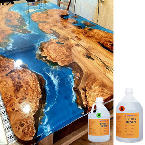 Crystal Clear Factory Price Deep Casting <b>Resin</b> Wood Transparent <b>Resin</b> <b>Epoxy</b> <b>Table</b> - Product Image 1