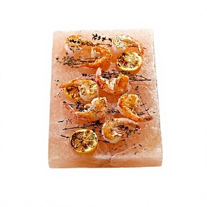 Wholesale Square Shape Himalayan Salt Cooking Slab <b>Plates</b> and Himalayan Salt Block Tray Barbecue <b>Grill</b> Rack for <b>Bbq</b> - Product Image 1