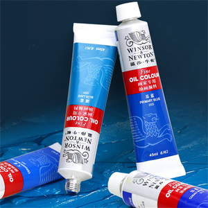 Set de Pintura al Óleo para Artistas <span class=keywords><strong>Winsor</strong></span>&Newton de 45 ml, 55 Colores, Kit de Pintura al Óleo No Tóxica para Principiantes con Lienzo - Set de Iniciación - Product Image 4