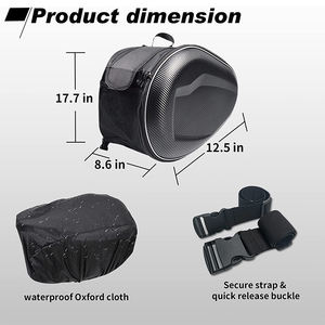Sacs de selle de <span class=keywords><strong>moto</strong></span>, ajustement universel, étanche, grande capacité 36-58L, matériau PU/Oxford, <span class=keywords><strong>valise</strong></span> de voyage - Product Image 3