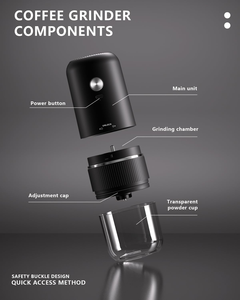 Factory Hot Sale Mini Convenient Usb <b>Coffee</b> Bean <b>Grinder</b> Espresso <b>Coffee</b> Bean <b>Grinder</b> Support OEM Gold Supplier - Product Image 3