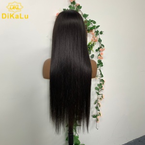 Pelucas de Cabello Humano Brasileño Virgen de Alta Calidad con Cutícula Alineada, Pelucas con Frente de Encaje de Diamante para Mujeres Negras - Product Image 2
