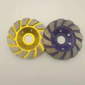 Diamond Cup Grinding Wheel for Concrete and Stone Polish Segmented Turbo Wheel Disc for Polishing