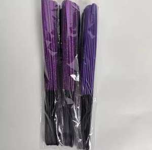 Abanico Plegable de Plástico Plano de Color Sólido Clásico de 13 Pulgadas al por Mayor para Damas, Abanico Plegable para Baile de Verano - Product Image 5