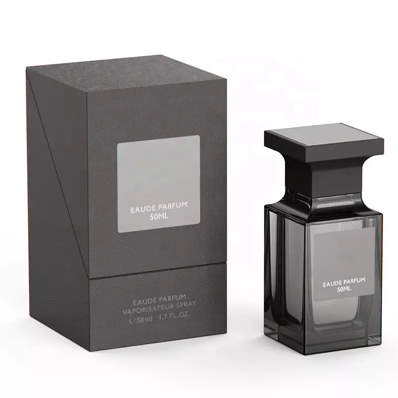 Factory Price Amber Black Square Luxury Spray 30ml 50ml Glass Refillable Perfume Bottle