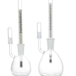 100ml thủy tinh borosilicate đất mật độ nhiệt độ pycnometer trọng lực cụ thể chai Flask với nhiệt kế - Product Image 5