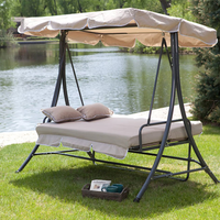 Chaise suspendue d'extérieur, balançoire de jardin, lit de balcon, chaise à bascule, hamac de jardin avec auvent