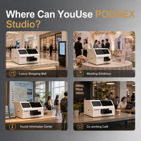 Impresora Digital Automática de Inyección de Tinta UV CMYK Todo en Uno PodNEX A3 DX7, 2400 DPI, para Carcasas de Plástico para Teléfonos/AirPods y Ropa