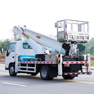 รถบรรทุกติดตั้งเครนยกของ 1suzu 100P 20 เมตร แขน 4 ท่อน หมุนได้รอบทิศทาง สำหรับซ่อมบำรุงไฟฟ้าฉุกเฉิน - Product Image 4
