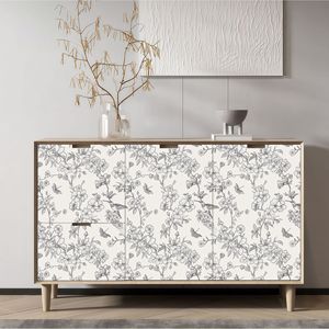 Creation Of Time And Space Floral Peel Stick Wallpaper Self Adhesive For Cabinet Door Home Decor - Product Image 2