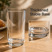 Fabrieksdirecte prijs drinkglazen luxe rechte glazen beker bulk 12oz 16oz voor bruiloft cadeau hotel restaurant café levering