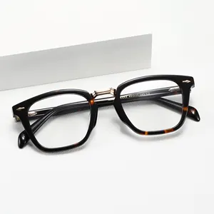Benyi New Fashion Acetate Frame Custom Handmade Eyeglasses Optical Vintage Acetate Reading Myopia Glasses