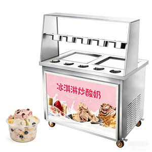 Máquina comercial de helados callejeros resistente a la intemperie para exteriores con iluminación de alta visibilidad y base de ruedas duradera incluida - Product Image 3