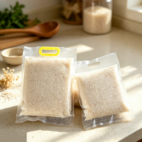 Sac d'emballage alimentaire en plastique de qualité alimentaire, pochette sous vide thermoscellable avec poignée, impression personnalisée disponible pour le stockage des céréales