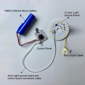 台灯USB充电式发光二极管触摸开关可调光台灯成套光源配件 - Product Image 2