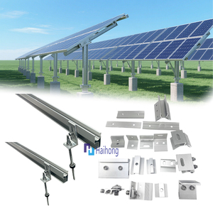 Đường Sắt Joiner kết nối năng lượng mặt trời đường sắt nhôm PV gắn cấu trúc sửa chữa Bảng điều khiển năng lượng mặt trời gắn nhôm đường sắt - Product Image 3