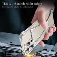 Coque de téléphone sans cadre multicolore en alliage d'aluminium pour iPhone 15 14 Pro Max 2025 Top 10