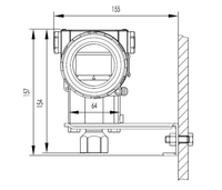 Transmetteur de pression intelligent MX Industrial avec écran LCD numérique 4-20 mA et garantie d'un an