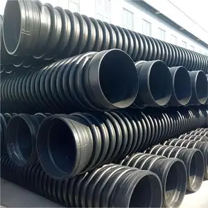 Usine Offre Spéciale directe 200mm 1500mm Hdpe 8 pouces tuyau de vidange ondulé Krah