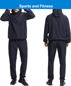Tuta da <span class=keywords><strong>Yoga</strong></span> e Fitness con Cappuccio per Uomo, Abbigliamento Sportivo Comodo in Nylon 100% con Chiusura a Zip - Product Image 2