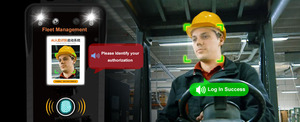 Système d'identification des conducteurs de chariots élévateurs par reconnaissance faciale, contrôle d'accès par empreintes digitales RFID, sécurité des chariots élévateurs - Product Image 3