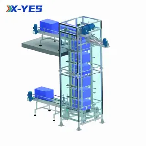 X-YES yüksek verimli kutu dikey kaldırma palet konveyör asansör