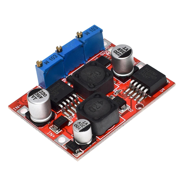 LM2596 LM2577 DC Auto Boost Buck Converter 4-35V to 1-25V 5V 12V 19V 24V 4A Step up / Down Voltage Regulator CC CV Charging