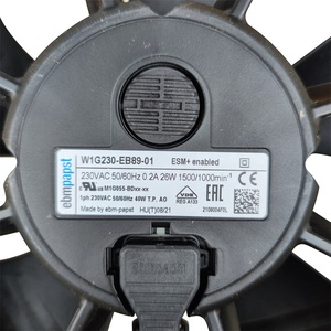 Ventilateur axial de refroidissement à inverter ebmpapst W1G230-EB89-01 230VAC 26W 0.2A 50/60Hz 230mm 1500/1000RPM IP55 avec roulement à billes - Product Image 6