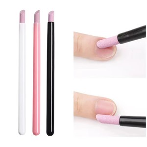 5 pièces stylo à Quartz ongles cuticules pousseurs vernis à ongles manucure bâton limes à ongles stylo de meulage dissolvant de peau <span class=keywords><strong>morte</strong></span> pour naturel - Product Image 4