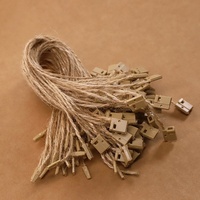 Corde d'étiquette de ficelle de vêtements Corde d'étiquette de fil de jute naturel de haute qualité Corde d'étiquette de protection de l'environnement