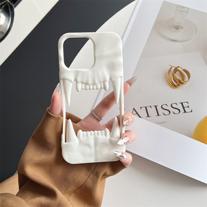 Galvanoplastia Hollow Tiger Teeth 3D TPU a prueba de golpes para iPhone 14 Pro 15 15 Pro Max <span class=keywords><strong>Fundas</strong></span> para teléfonos Anti-Drop Back Cover 16 Pro - Product Image 4