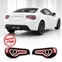 Feux arrière combinés LED de qualité supérieure pour Toyota GT86 Subaru BRZ 2012-2020, Plug and Play, boîtier anti-âge chromé