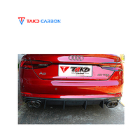 TAKD Carbon Brand OEM & ODM Service Fiber de carbone sèche spoiler arrière universel diffuseur de lèvre de pare-chocs arrière pour AUDI A5,S5 B9