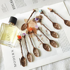 Cucchiaini in Lega con Cristallo di Quarzo Rosa, Mini Cucchiaini Decorativi per Tè e Caffè - Product Image 2