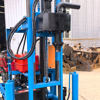 Foreuse hydraulique sur chenilles pour puits d'eau, options de forage de 200 m, machinerie de forage hydraulique robuste