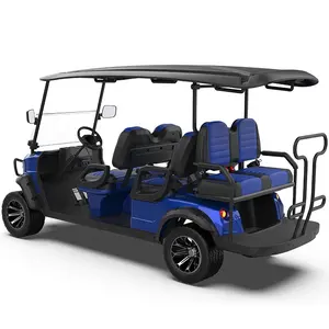 Brand New Street Legal Custom Electric Hunting Buggy Luxury 6 Seater Discount Extreme Lifted Personal Electric Golf Carts