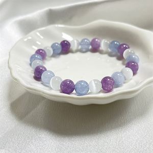 Bracelet en pierre naturelle avec perles de verre colorées pour la pratique de la gratitude, option d'expédition prioritaire professionnelle, suivi en temps réel - Product Image 5