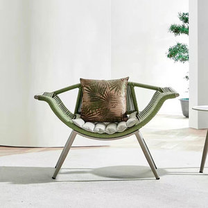 Villa giardino cortile doppia sedia a dondolo terrazza per il tempo libero corda intrecciata sedia a dondolo sospesa altalena <span class=keywords><strong>da</strong></span> esterno - Product Image 6