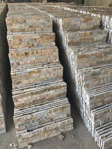 Design moderno Beige ardesia cultura parete <span class=keywords><strong>piastrelle</strong></span> di pietra naturale sottile impiallacciatura di pietra antiacido esterno esterno pannelli di rivestimento Modulare - Product Image 6